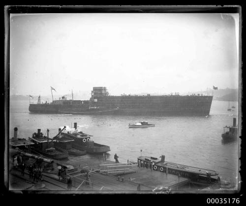 The launch of HMAS ALBATROSS I at Cockatoo Island Dockyard