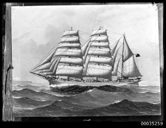 Portside view of barque