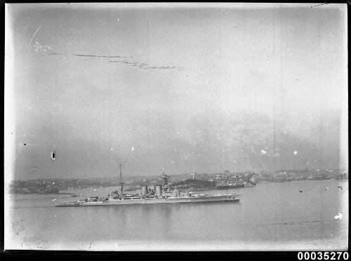 HMS HOOD in Sydney Harbour