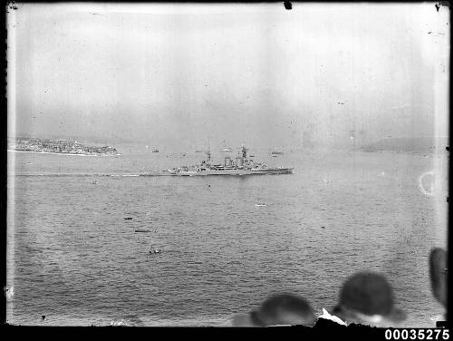 HMS HOOD in Sydney Harbour