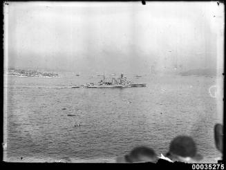 HMS HOOD in Sydney Harbour
