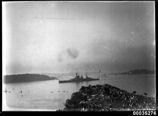HMS REPULSE in Sydney Harbour