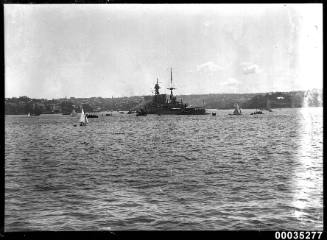 HMS HOOD in Sydney Harbour