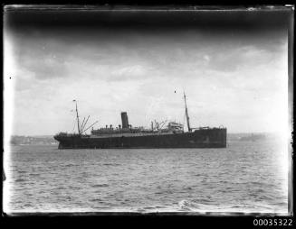 Steamship at anchor