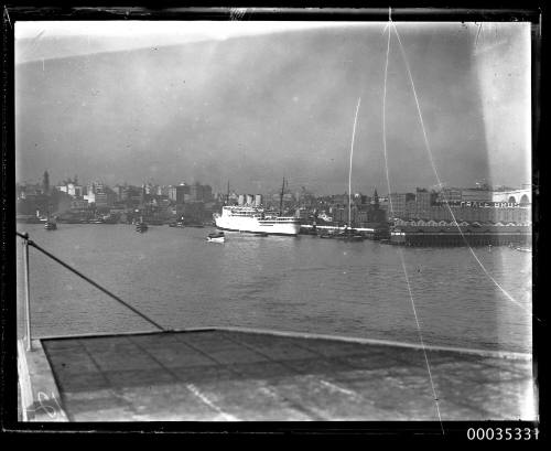 P&O passenger liner STRATHNAVER berthed at west Circular Quay