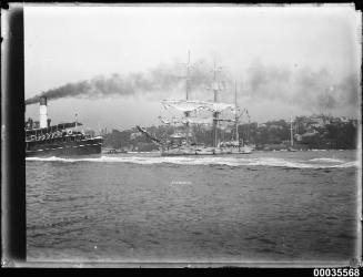 Barque MENNOCK anchored in Sydney Harbour