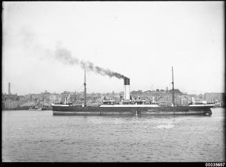 SS TYDEUS underway near Walsh Bay, Sydney.