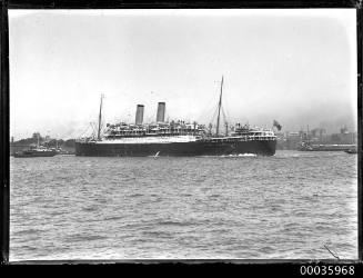 SS ORONSAY underway near Sydney Cove