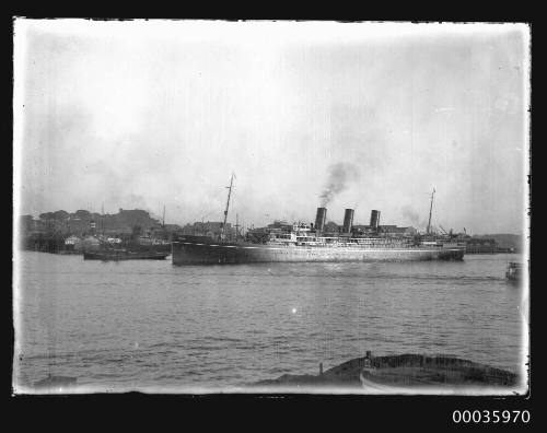 Passenger vessel off Walsh Bay, Sydney