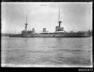 HMAS AUSTRALIA I in Farm Cove, Sydney