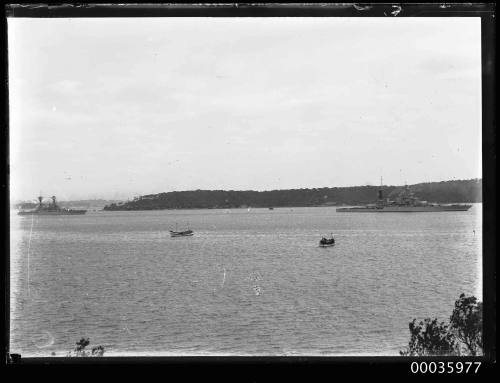 Two US Navy warships possibly leaving Sydney Harbour