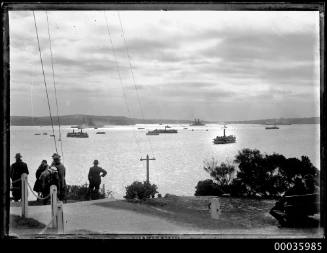 Three US Navy warships possibly leaving Sydney Harbour