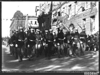 US Marines marching through Bridge Street in Sydney