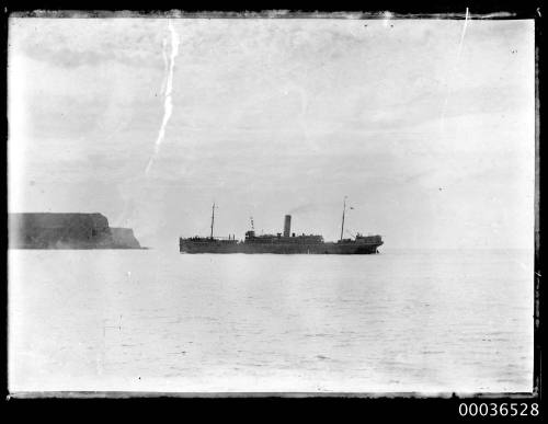 Cargo liner entering North Head Sydney Harbour