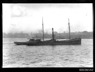 Coastal cargo steamer near Darling Harbour