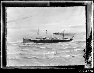 Portside view of cargo ship CAPE BRETON