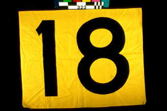 Flag '18' from the skiff BRITANNIA