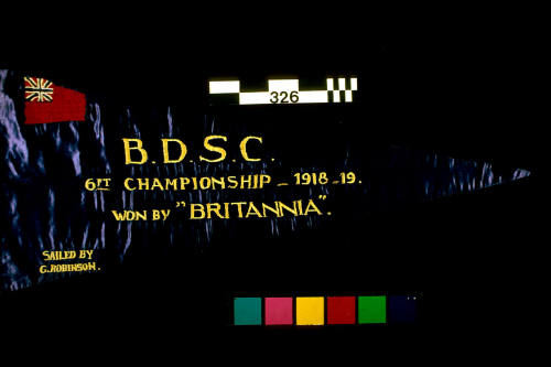 BDSC 6ft Championship 1918 - 1919 won by BRITANNIA sailed by George Robinson