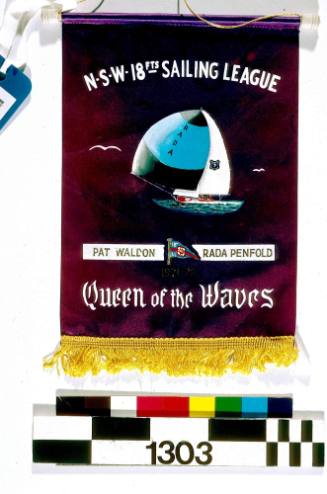 NSW 18fts Sailing League Queen of the Waves 1971 - 1972 : RADA PENFOLD : Patricia Walden