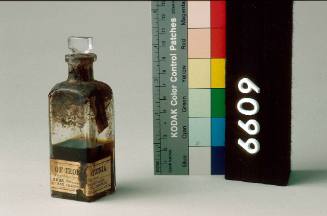 Bottle of Citrate of Iron & Quinia, made by Dakin Brothers, Druggists