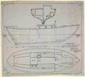 General arrangement plan of Colin Archer type yacht