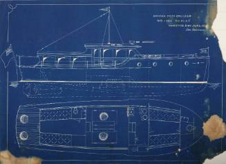 General arrangement plan of motor cruiser SILVER CLOUD