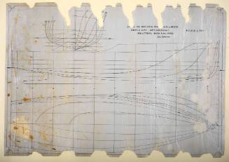 Lines plan of bridge deck motor cruiser SAN MARCO