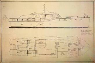 General arrangement plan of motor cruiser PATTOO