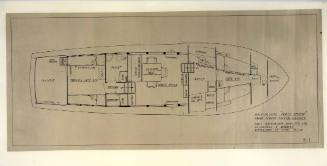 General arrangement plan of the twin-screw motor cruiser REIMROC