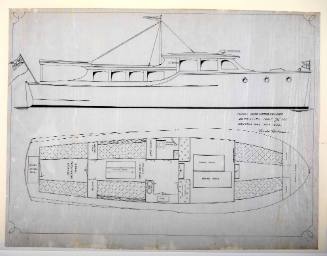 General arrangement plan of the bridge-deck motor cruiser SAN MARCO