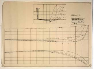 Lines plan of a rescue boat for the RAAF