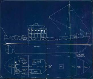 General arrangement plan of the seine net trawler KING JOHN