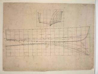 Lines plan of the sports cruiser TENNESSEE II