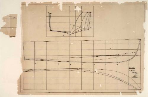 Lines plan of a speed boat