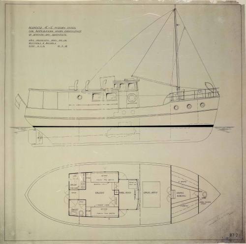 General arrangement of the mission boat MALALAGI