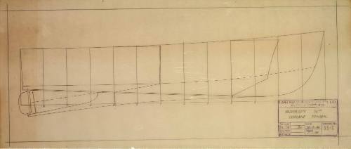 Lines plan of a seaplane tender
