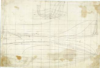 Lines plan of the motor cruiser CYRENE