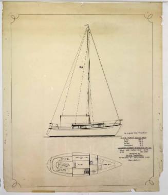 General arrangement plan of a Portia-class yacht