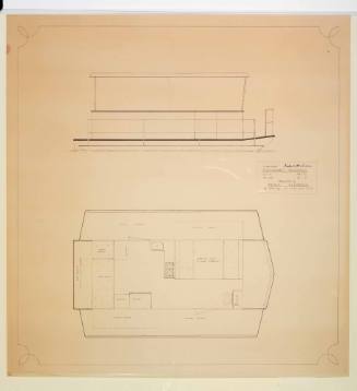 General arrangement plan of a trailerable houseboat
