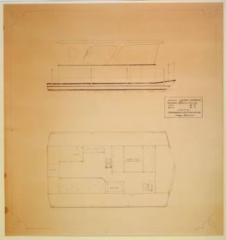 General arrangement plan of a proposed lakes hireboat