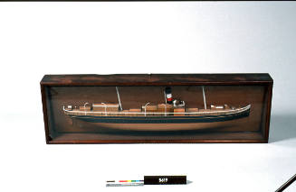 Shipbuilder's half block model of SS EMU in original case