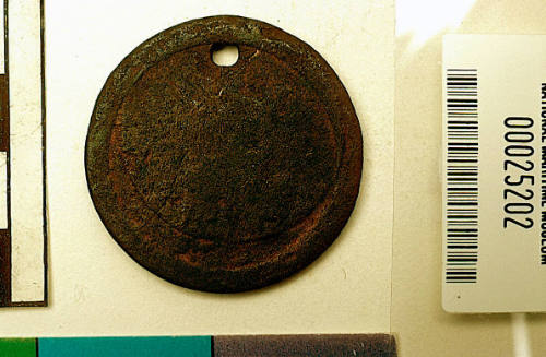 King George III pierced penny