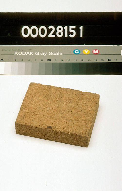 Rectangular block of cork part of sail a makers kit