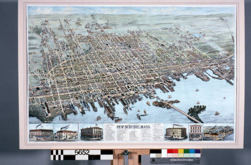 View of the city of New Bedford, Massachusetts