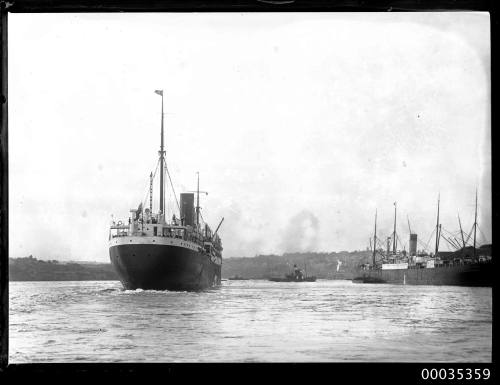 Stern of the Aberdeen White Star Line SS DIOGENES