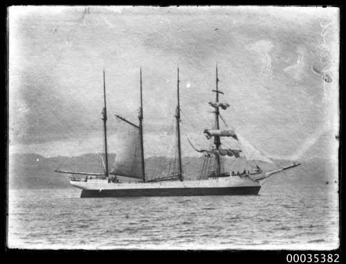 Four masted American barquentine MAKAWELI