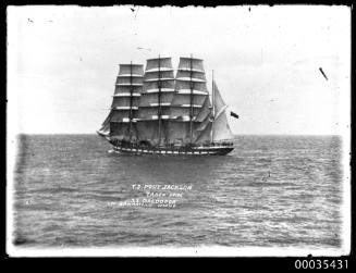 Training ship PORT JACKSON taken from SS DALDORCK off San Antonio Island