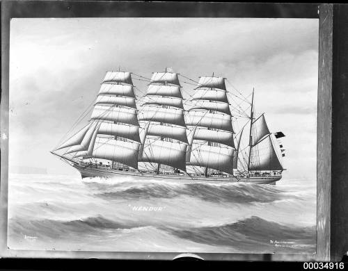 Barque WENDUR at sea