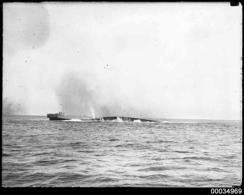 HMAS AUSTRALIA's final moments before sinking