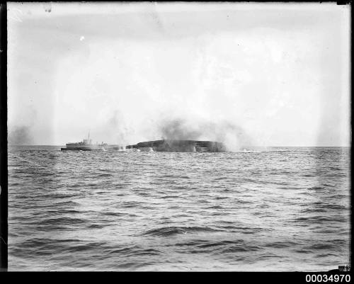 HMAS AUSTRALIA's final moments before sinking